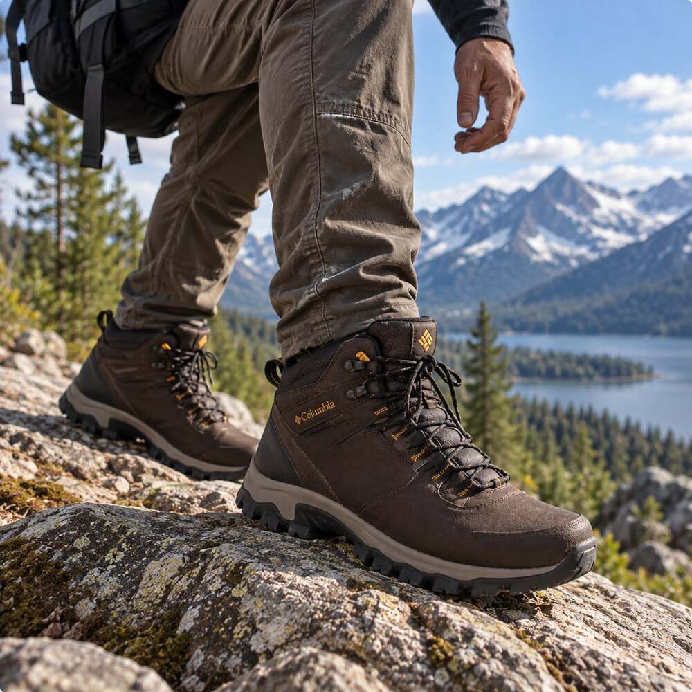 Columbia Newton Ridge Plus II Waterproof Hiking  Men's Sz 15 Mountaineer River